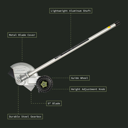 62V Multi-Tool 9&quot; Edger Attachment